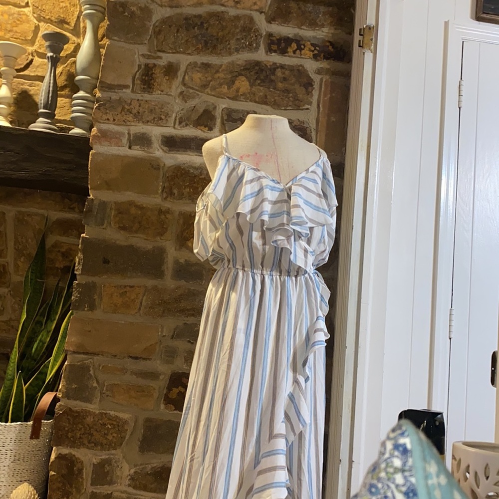 Striped flowing summer dress